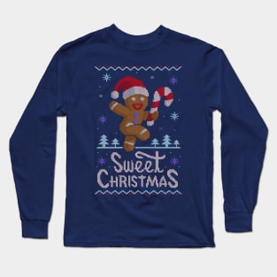 Sweet Christmas Ugly Sweater Long Sleeve T-Shirt